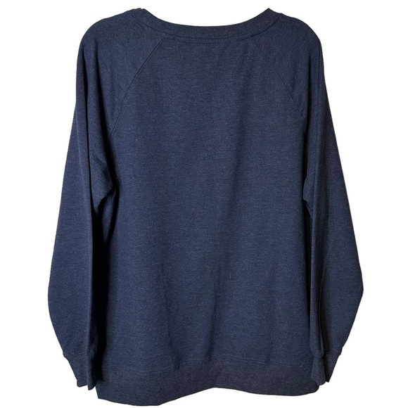 Wildfox Good Vibes Blue Terry Cloth Spell Out Sweatshirt Size Small - Picture 6 of 11